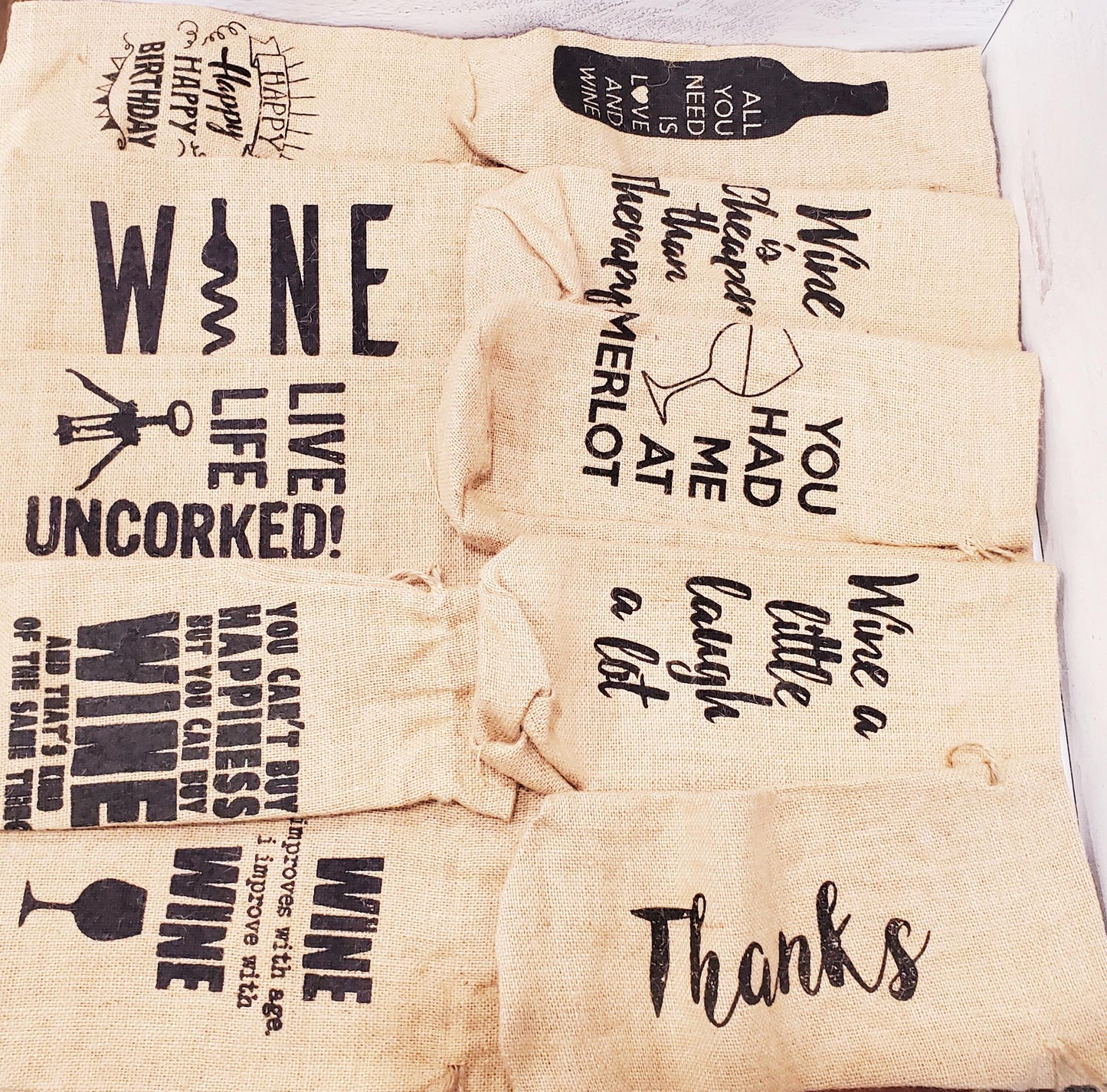 Single Wine Jute Bags/Sacks