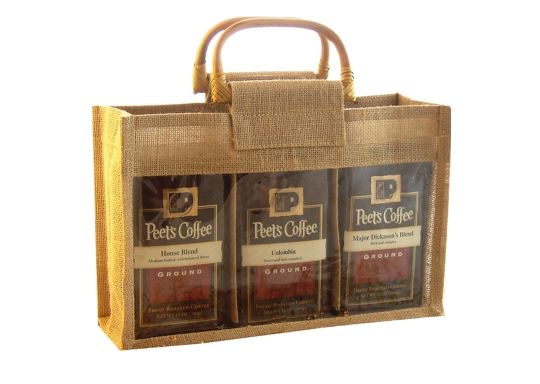 Gourmet Gift Jute Bag with clear window