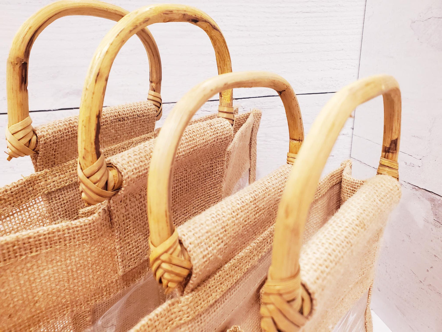 Gourmet Gift Jute Bag with clear window